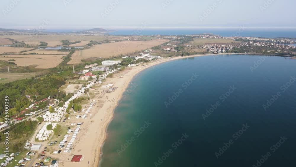 Aerial view of Gradina (Garden) Beach near town of Sozopol, Burgas Region, Bulgaria Aerial view of Gradina (Garden) Beach near town of Sozopol, Burgas Region, Bulgaria