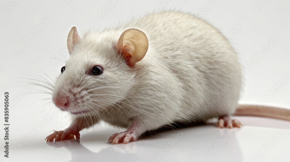rat on white background rat on white background