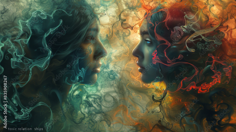 a toxic relationship with the text 