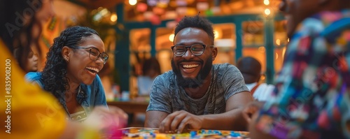 A group of friends hosting a Juneteenththemed game night