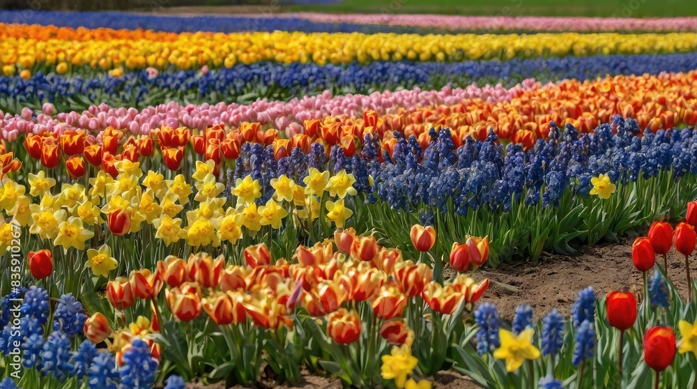 red and yellow tulips