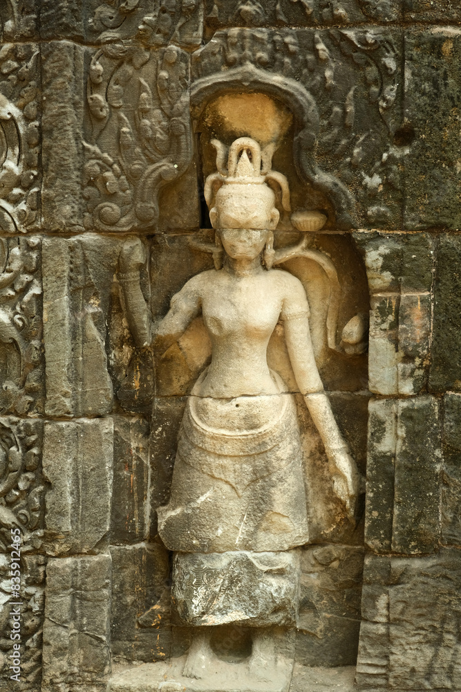 Hindu bas-reliefs at Angkor Wat temple Hindu bas-reliefs at Angkor Wat temple