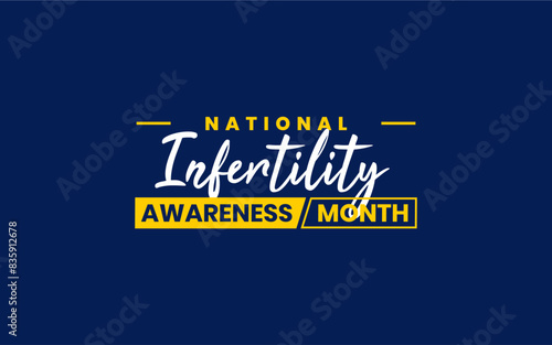 Infertility Awareness Month vector holiday concept