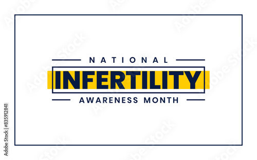Infertility Awareness Month vector holiday concept