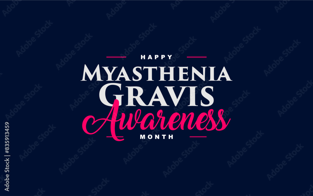 Myasthenia Gravis Awareness Month Holiday Concept Vector