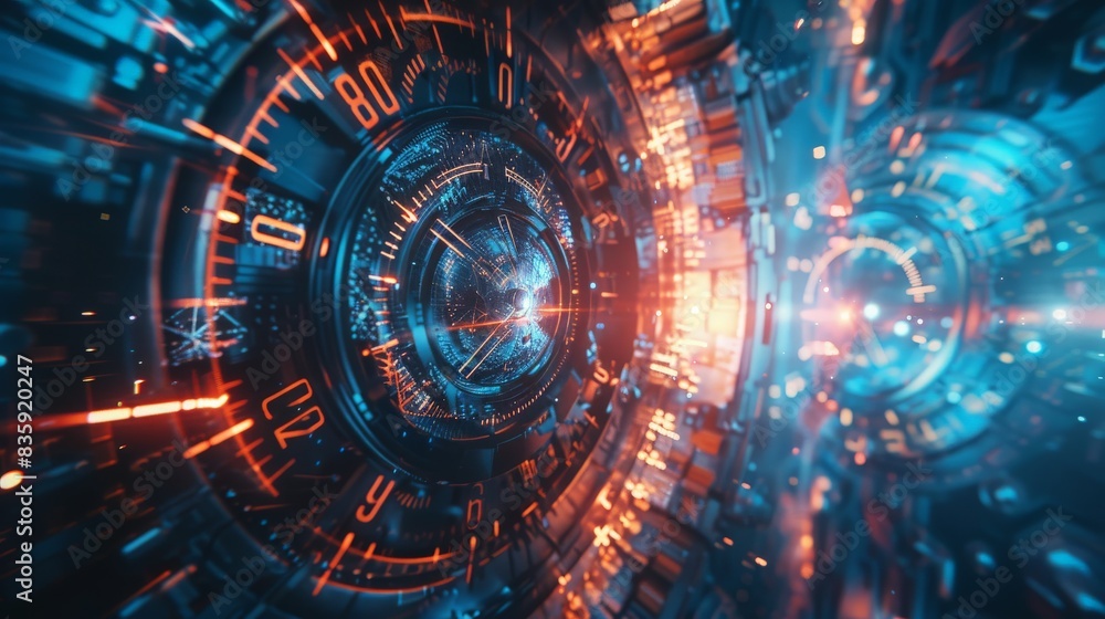Space Clocks. Faces of Time series. Background design of clock dials and abstract elements on the subject of science, education and modern technologies Space Clocks. Faces of Time series. Background design of clock dials and abstract elements on the subject of science, education and modern technologies