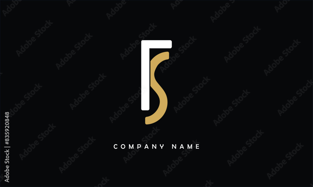 TS, ST, T, S Abstract Letters Logo Monogram TS, ST, T, S Abstract Letters Logo Monogram