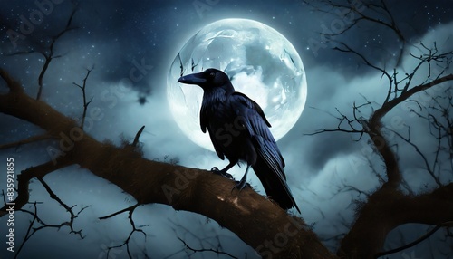raven on the moon