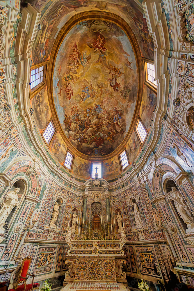 Obraz premium interior of church, Taranto, Apulia, Italy, March 2024