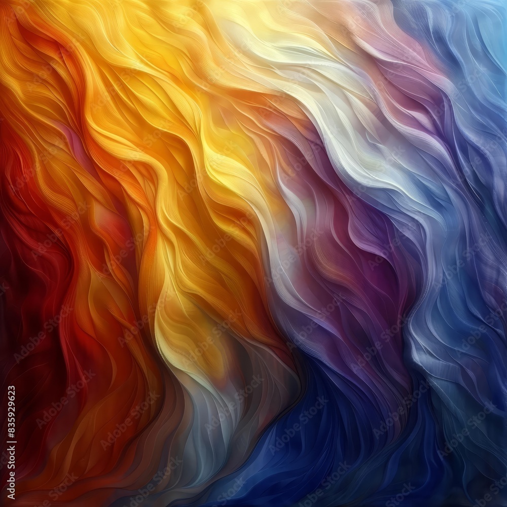 Vibrant digital design with abstract waves and bright colors on a textured background, exuding energy and creativity. Vibrant digital design with abstract waves and bright colors on a textured background, exuding energy and creativity.
