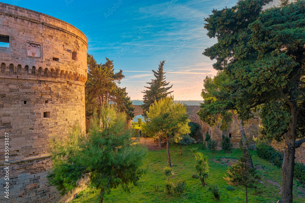 old castle in region, Taranto, Apulia, Italy, March 2024 old castle in region, Taranto, Apulia, Italy, March 2024