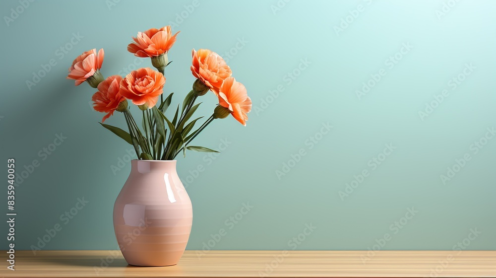 Fototapeta premium A minimalist background featuring a solid color gradient, providing a subtle yet visually pleasing backdrop. Painting Illustration style, Minimal and Simple,