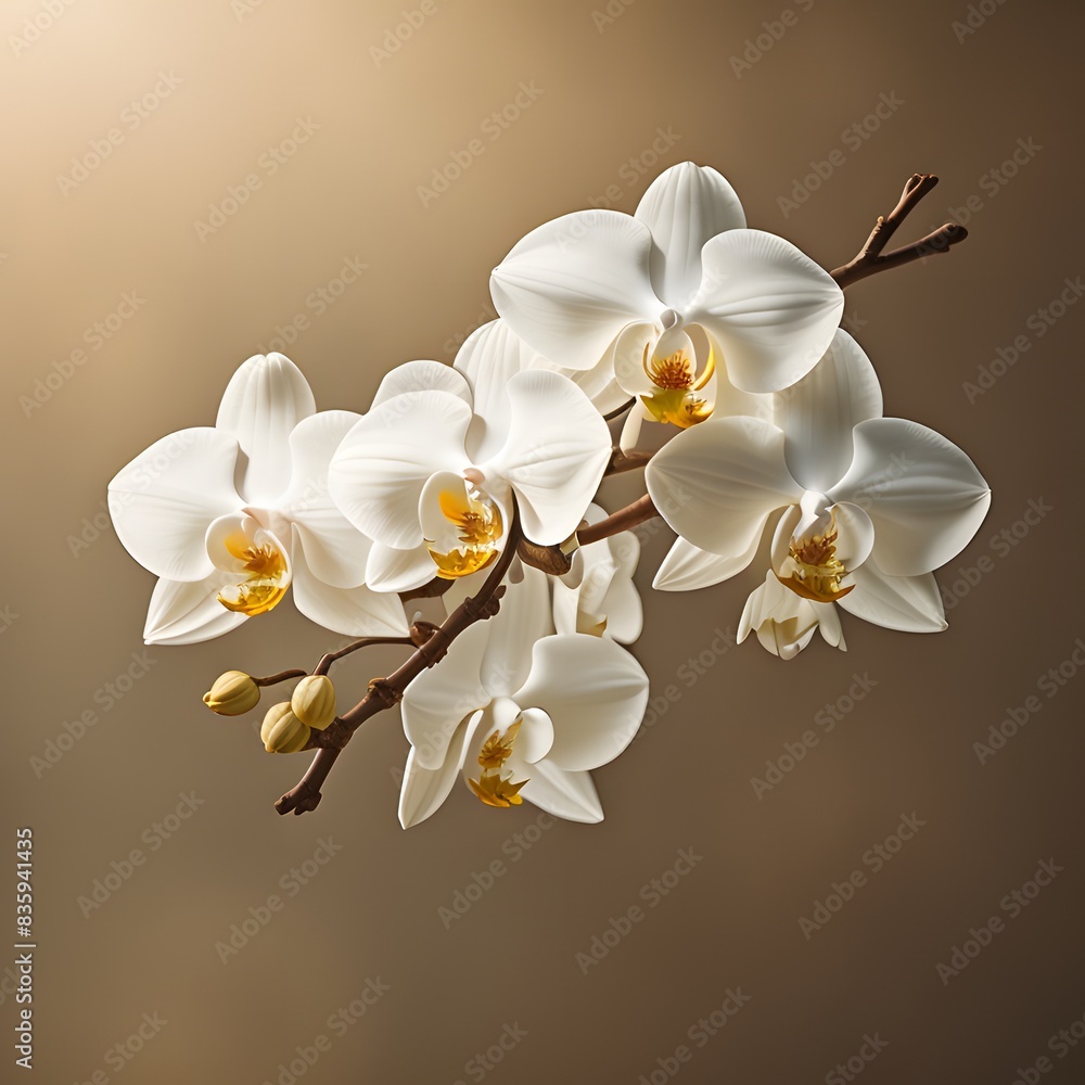 Fototapeta premium white orchid flower