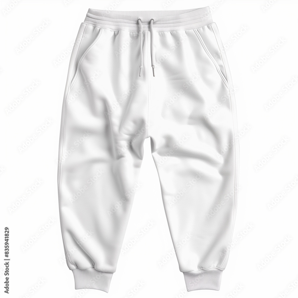 Bright Jogger Sweatpants with Drawstring Waist and Ribbed Cuffs, Comfortable and Stylish Casual Wear for Men and Women, Background, Mockup Bright Jogger Sweatpants with Drawstring Waist and Ribbed Cuffs, Comfortable and Stylish Casual Wear for Men and Women, Background, Mockup
