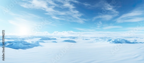 Obraz na płótnie An Image of North Pole. Creative banner. Copyspace image w salonie