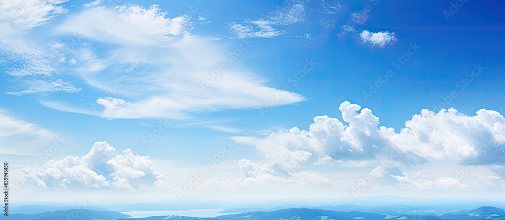 Natural View of Blue Sky Blue Sky. Creative banner. Copyspace image Natural View of Blue Sky Blue Sky. Creative banner. Copyspace image