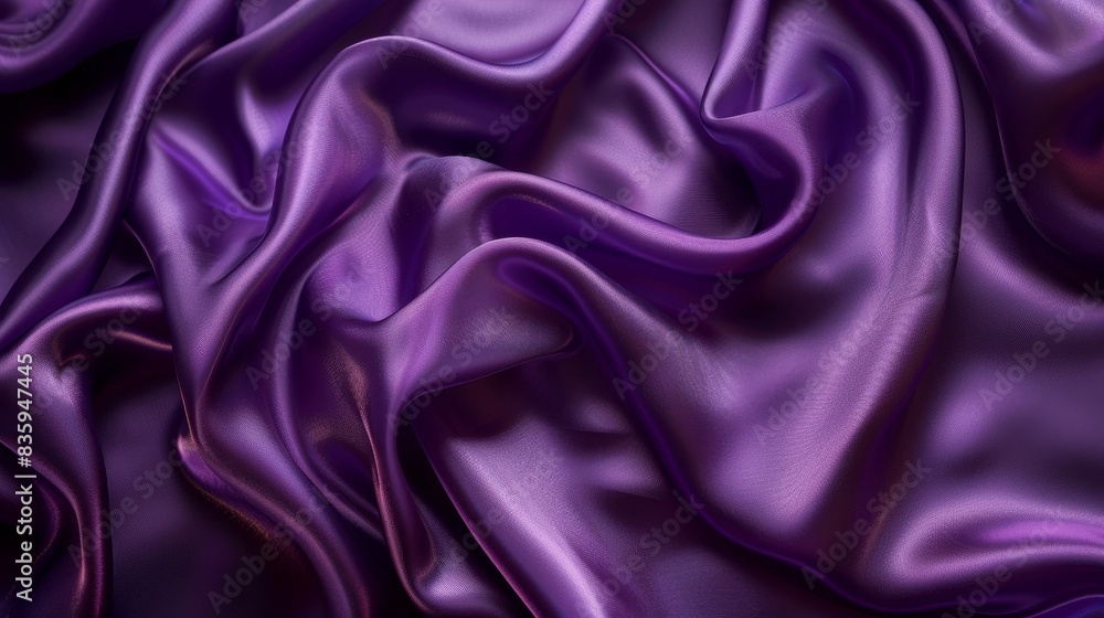 Smooth silk fabric texture in rich purple, Smooth silk fabric texture in rich purple,