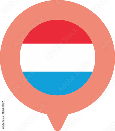 Free Download Luxembourg flag On Pin icon - GFXLoad