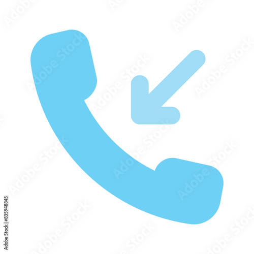 Incoming call icon design, premium vector