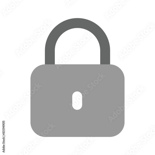 Lock vector design in modern style, creative icon of padlock