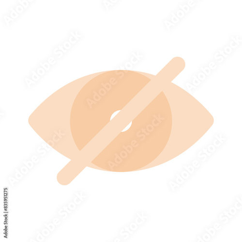 Hide icon design, user interface vector