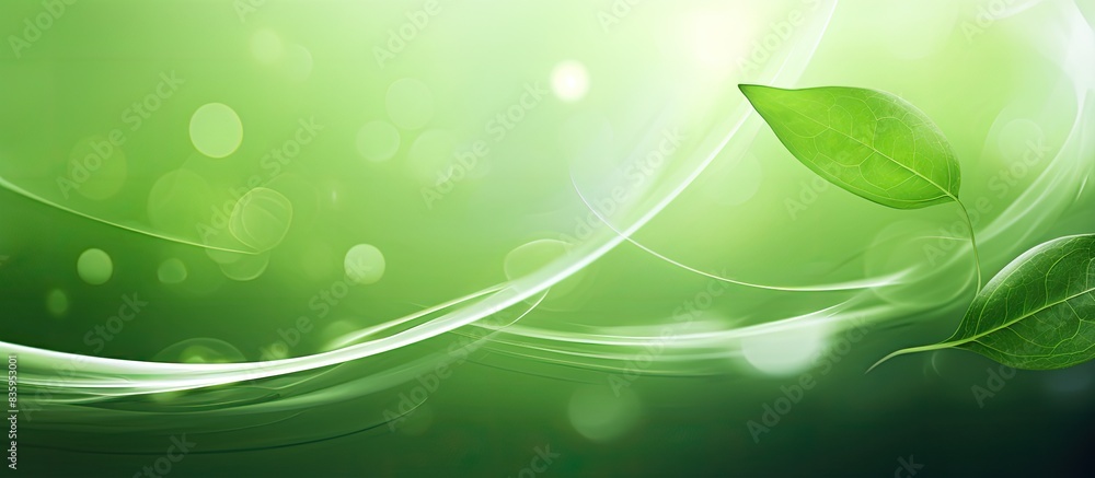 Abstract plant swirl green leaf on bokeh background environment concept Concept of environmental protection. Creative banner. Copyspace image Abstract plant swirl green leaf on bokeh background environment concept Concept of environmental protection. Creative banner. Copyspace image