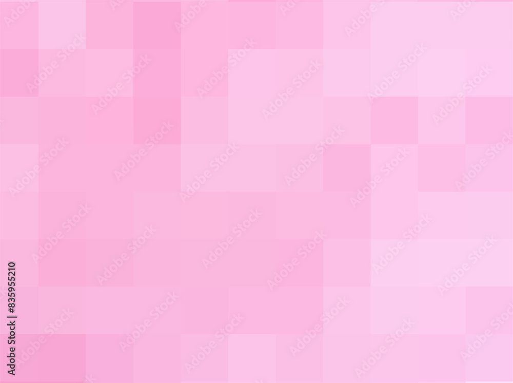 Gradient pink background. Geometric texture from pink squares for publication, design, poster, calendar, post, screensaver, wallpaper, postcard, cover, banner, website. Vector illustration Gradient pink background. Geometric texture from pink squares for publication, design, poster, calendar, post, screensaver, wallpaper, postcard, cover, banner, website. Vector illustration