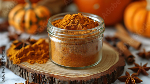 Pumpkin pie spice made at home and stored