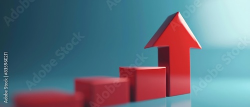 Incorporate a rising arrow symbolizing growth