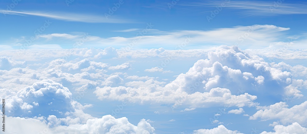 Clear skies with some clouds in some places. Creative banner. Copyspace image Clear skies with some clouds in some places. Creative banner. Copyspace image