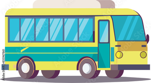 bus isolated vector illustration