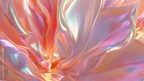 Liquid Luster Tulips  Tulip petals in extreme close-up shine with glossy  watery textures  shimmering like polished gems.
