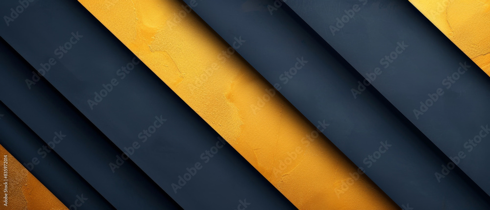 Elegant navy diagonal layers over radiant gold background create luxurious design. Elegant navy diagonal layers over radiant gold background create luxurious design.