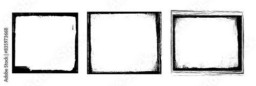 brush stroke grunge frame