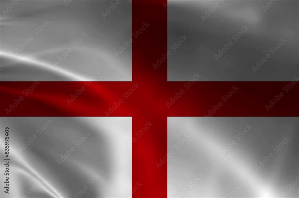 Seamless of England flag waving in the wind Seamless of England flag waving in the wind