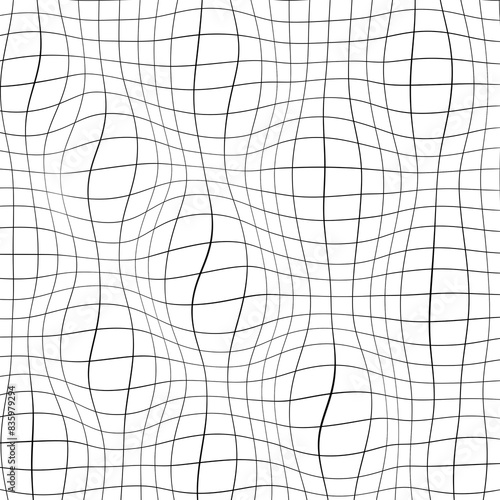 Hand drawn grid pattern background.