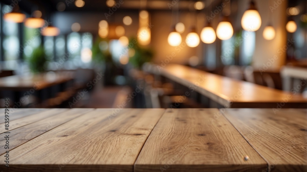 empty beautiful wood table top counter and blur bokeh empty beautiful wood table top counter and blur bokeh