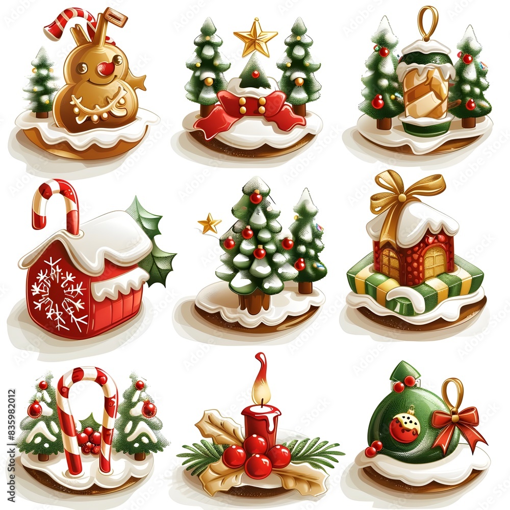 christmas icons christmas icons
