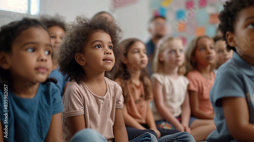 Attentive Diverse Children Listening in Classroom Setting