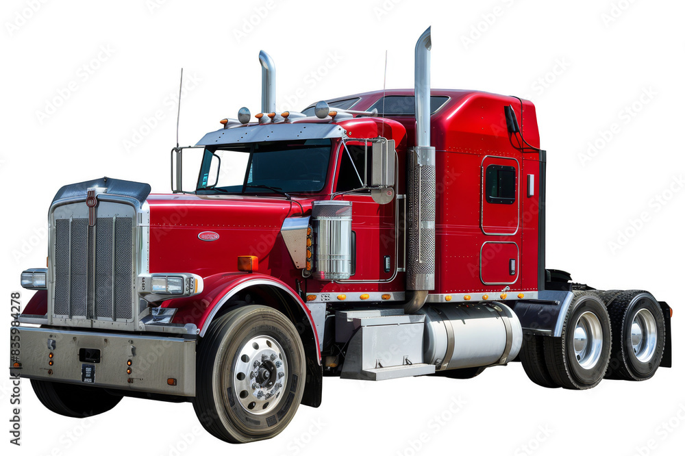 Truck without a trailer on a transparent background Truck without a trailer on a transparent background