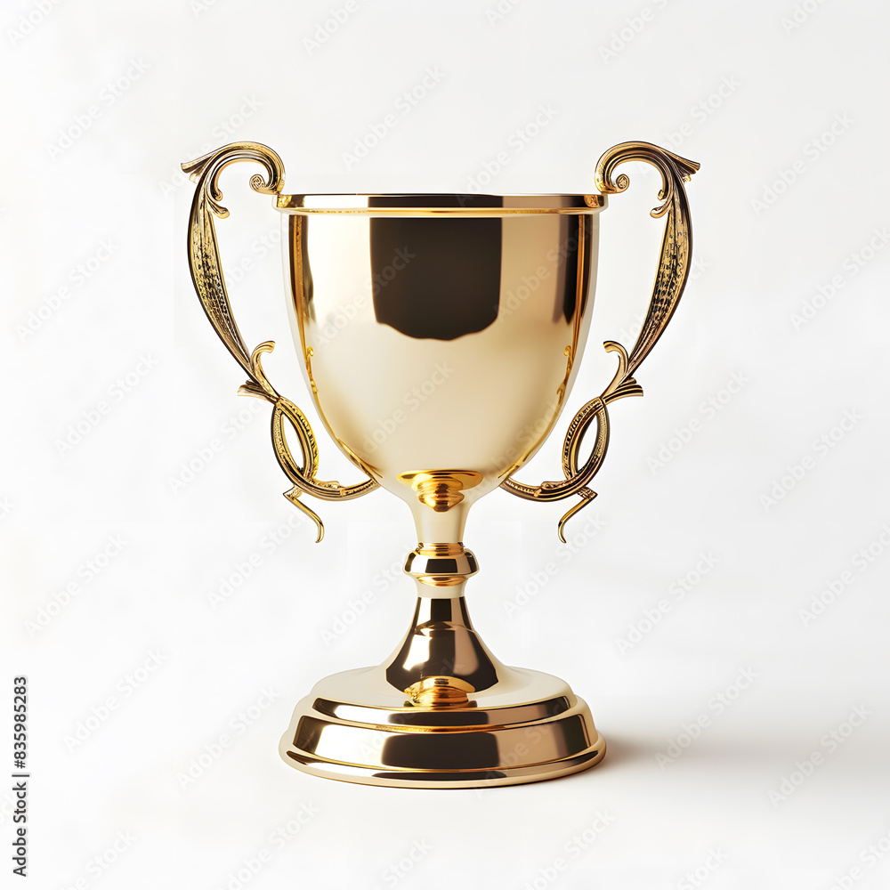 Golden award cup isolated on white background Golden award cup isolated on white background