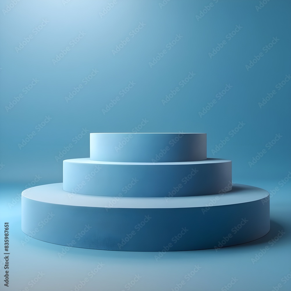 3D rendering of a a creative product Podium display 3D rendering of a a creative product Podium display