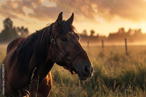 A majestic horse, showcasing its strength and beauty.