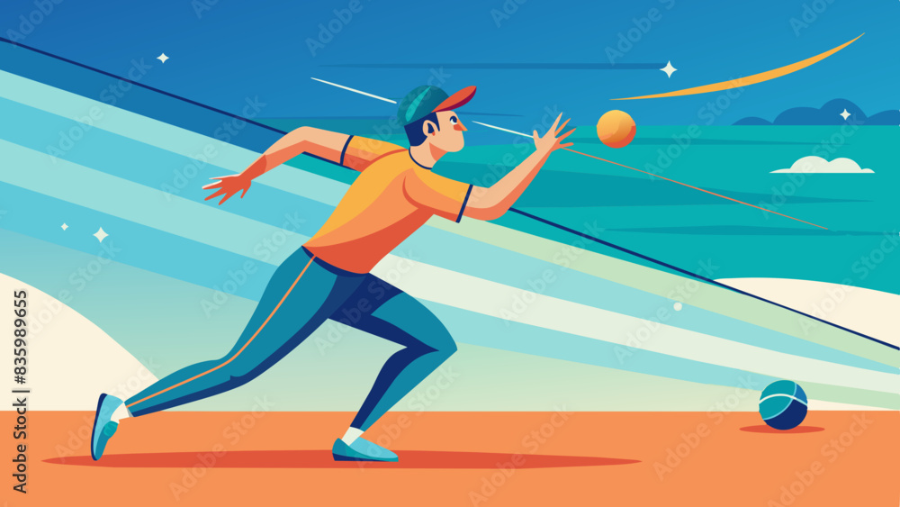 A fielder throws the ball with a slingshot motion, their eyes locked on the batsman sprinting for the boundary. A fielder throws the ball with a slingshot motion, their eyes locked on the batsman sprinting for the boundary.