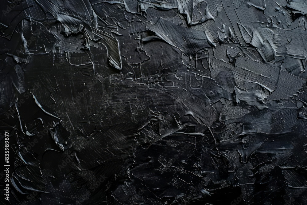 Blank black textured surface with dark corners, creating a minimalist and moody background Blank black textured surface with dark corners, creating a minimalist and moody background