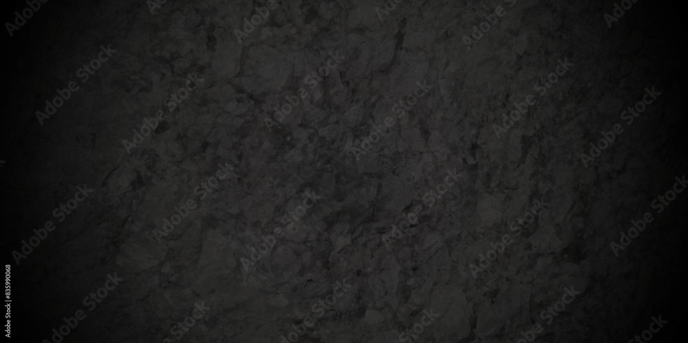 Black rough concrete old wall texture. Wall and floor with texture dark black grunge concrete stone wall background. Black grunge marble texture banner background. Grunge wall texture view space. Black rough concrete old wall texture. Wall and floor with texture dark black grunge concrete stone wall background. Black grunge marble texture banner background. Grunge wall texture view space.
