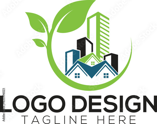 Leaf real estate logo