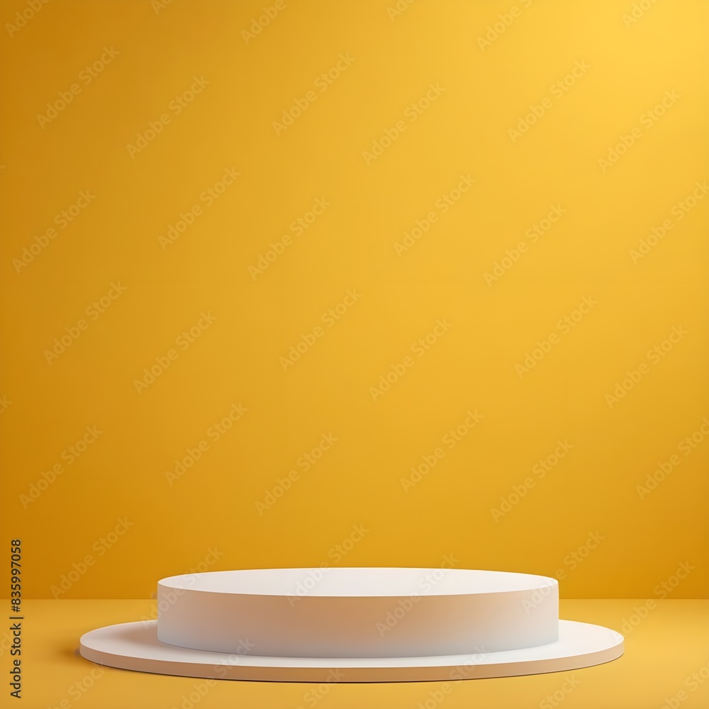 3D rendering of a a creative product Podium display 3D rendering of a a creative product Podium display