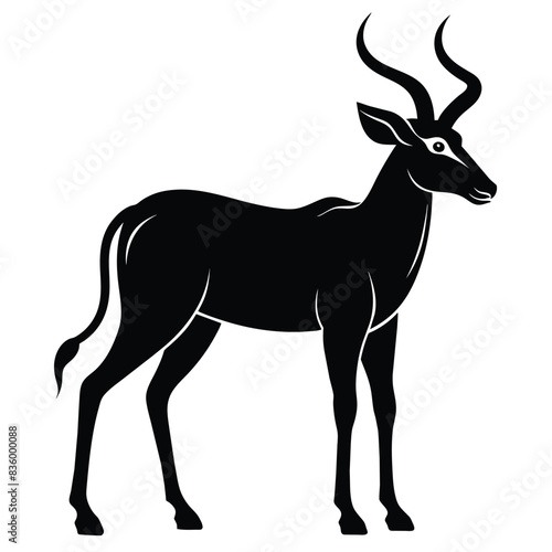 Solid color Eland vector design