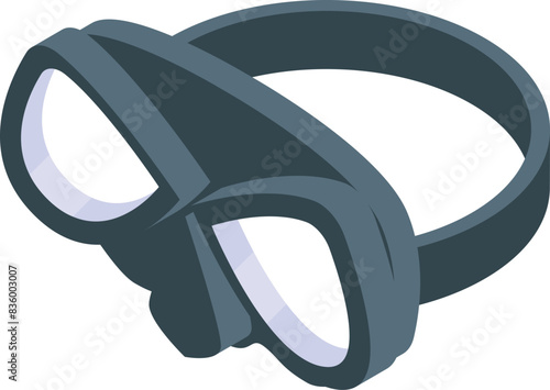 Pair of stylized cartoon wedding bands intertwined, suitable for wedding themes
